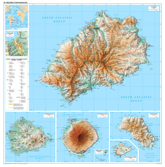 detail Svatá Helena (St. Helena) 1:35t mapa GIZI