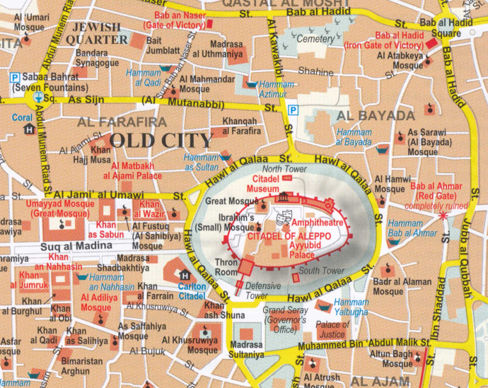 detail Sýrie & Libanon (Syria & Lebanon) 1:750t mapa GIZI