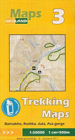 detail #3 Gruzie (Georgia; Barisakho, Roshka, Juta, Asa gorge) 1:50t mapa GEOLAND