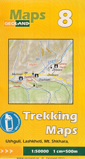 detail #8 Gruzie (Georgia; Ushguli, Lashkheti, Mt. Shkhara) 1:50t mapa GEOLAND