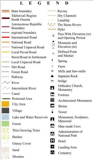 detail #12 Gruzie (Georgia; Borjomi Gorge, Bakuriani) 1:50t mapa GEOLAND