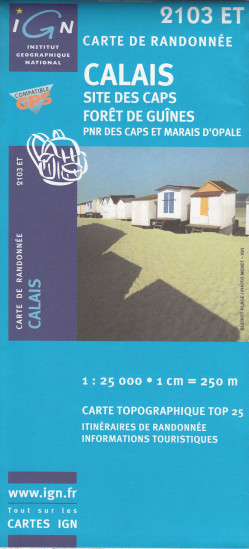 detail IGN 2103 ET Calais 1:25t mapa IGN