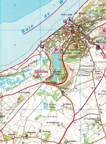 detail IGN 2103 ET Calais 1:25t mapa IGN