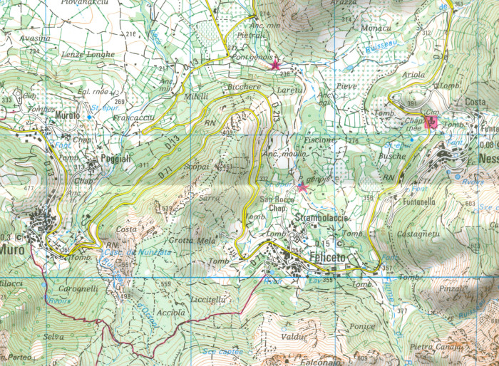 detail IGN 4249 OT L´Ile Rousse / PNR de Corse 1:25t mapa IGN