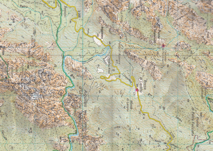 detail IGN 4253 ET Aiguilles de Bavella / Solenzara / PNR de Corse 1:25t mapa IGN