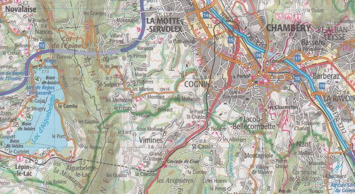 detail Chartreuse Belledonne 1:75t mapa IGN