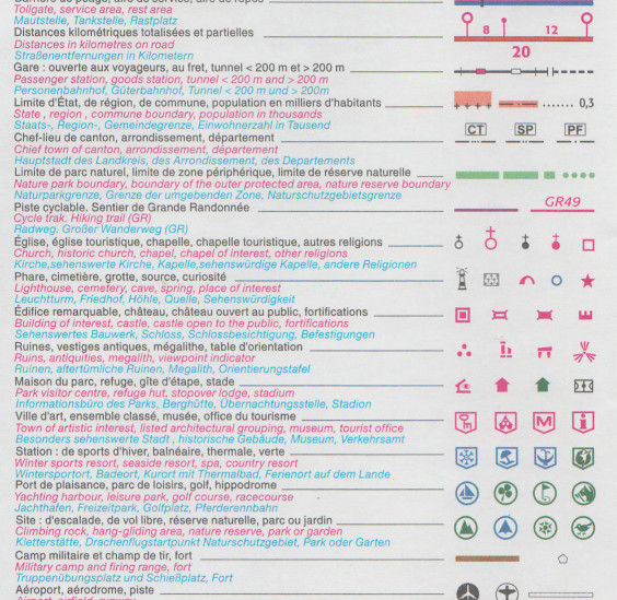 detail Beaufortin Massif du Mont Blanc 1:75t mapa IGN