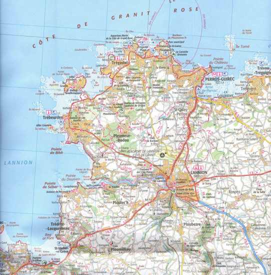 detail IGN 114 St-Brieuc / Morlax 1:100t mapa IGN