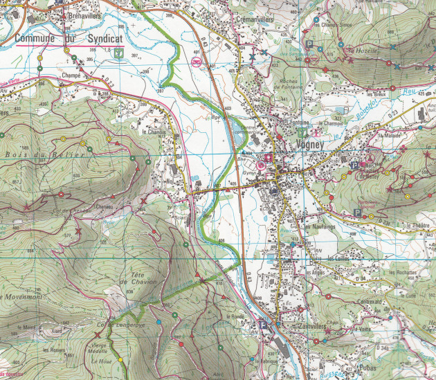 detail IGN 3519 OT Remiremont 1:25t mapa IGN
