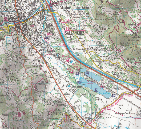 detail IGN 3530 ET Samoens Haut 1:25t mapa IGN