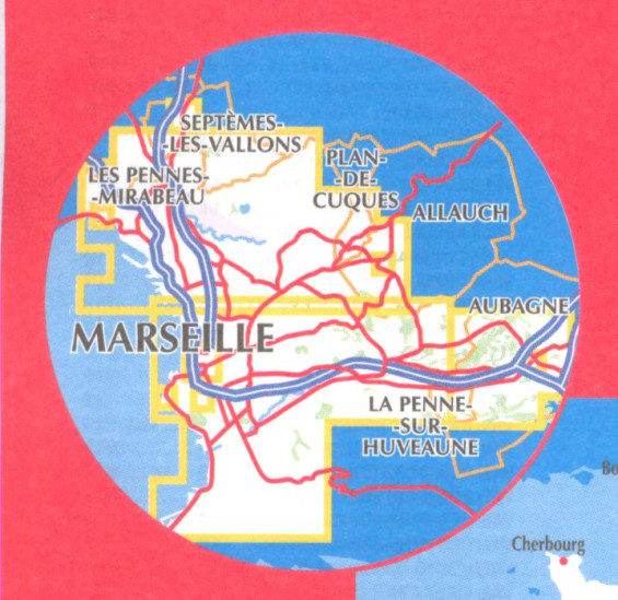detail IGN 145 Bordeaux Arcachon 1:100t mapa IGN