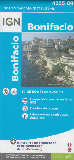 detail IGN 4255 OT Bonifacio 1:25t mapa IGN