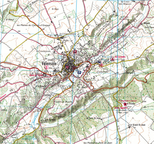 detail IGN 3342 ET Plateau de Valensole 1:25t mapa IGN