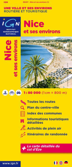 detail Nice & okolí 1:80t mapa IGN