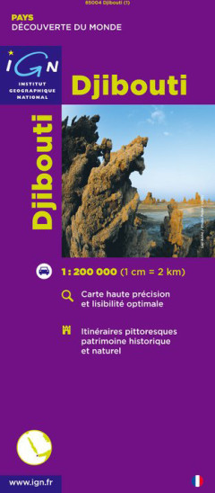 detail Djibouti 1:200.000 mapa IGN