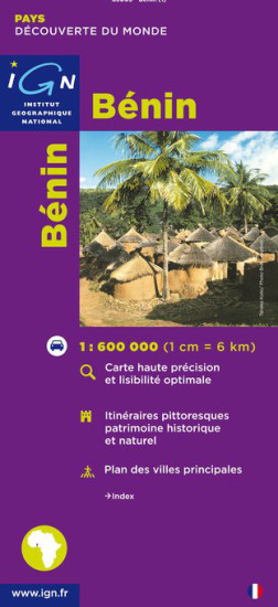 detail Benin Republic 1:600.000 mapa IGN