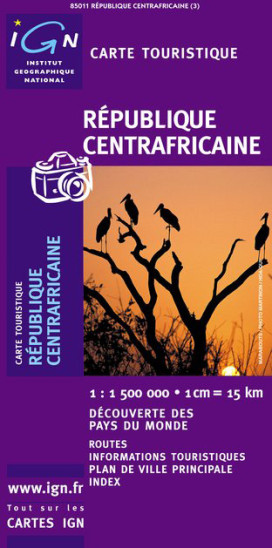 detail Central African Republic 1:1.500.000 mapa IGN