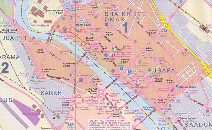 detail Bagdád & Irák (Baghdad & Iraq) 1:25t mapa ITM