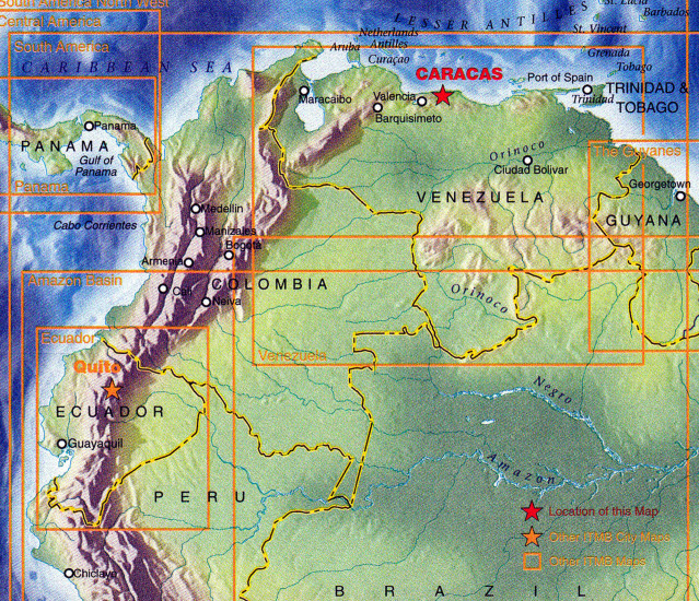 detail Caracas 1:12,5t mapa ITM