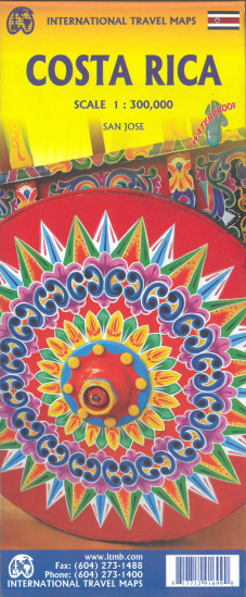 detail Kostarika (Costa Rica) 1:300t mapa ITM