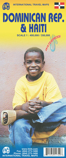 detail Dominikánská republika & Haiti (Dominican Republic & Haiti) 1:400t mapa ITM