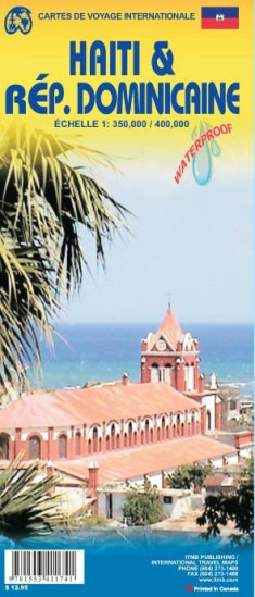 detail Dominikánská republika & Haiti (Dominican Republic & Haiti) 1:400t mapa ITM