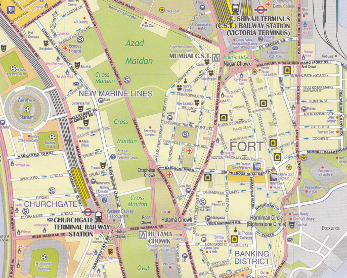 detail Bombaj (Mumbai) 1:12t mapa ITM
