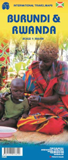 detail Rwanda & Burundi 1:300t mapa ITM