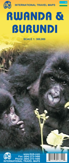 detail Rwanda & Burundi 1:300t mapa ITM