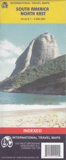 detail Jižní amerika severovýchod (South America North East) 1:2,8m mapa ITM