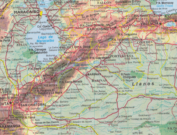 detail Jižní Amerika severozápad (South America NorthWest) 1:4m mapa ITM