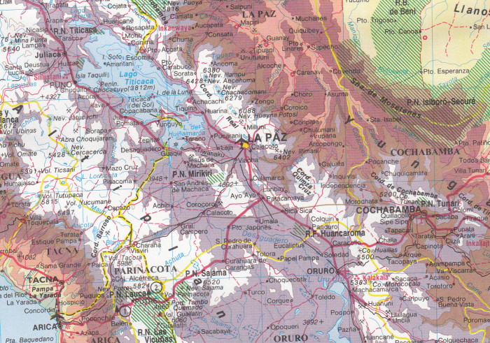 detail Jižní Amerika severozápad (South America NorthWest) 1:4m mapa ITM