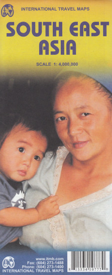 detail Jihovýchodní Asie (South East Asia) 1:4m mapa ITM