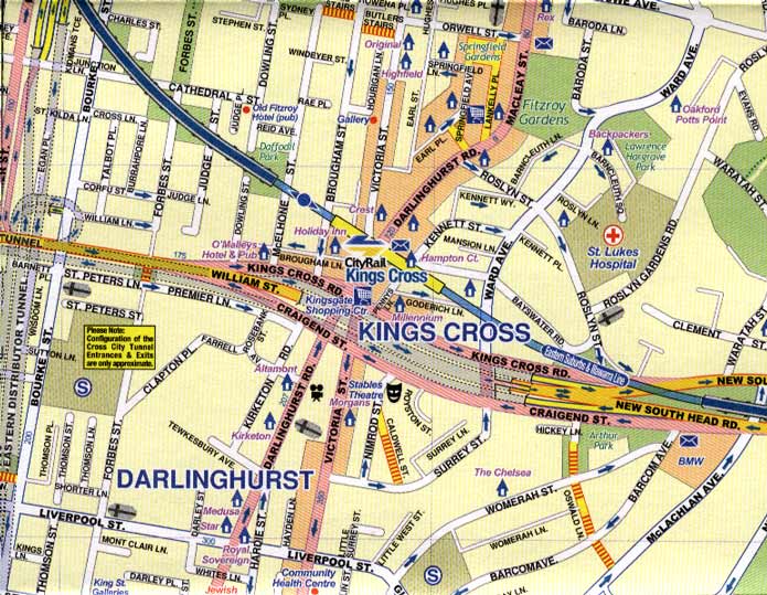 detail Sydney 1:10t mapa ITM