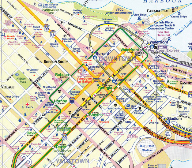 detail Vancouver 1:20t mapa ITM