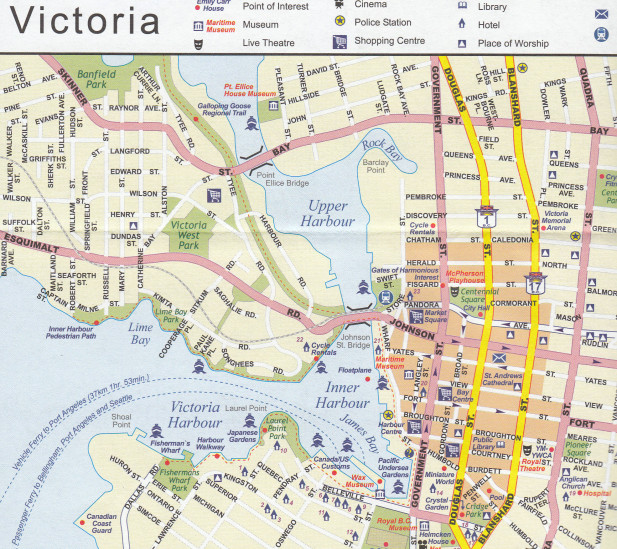 detail Vancouver Island 1:250t mapa ITM