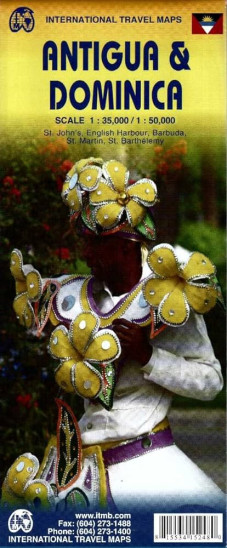 detail Antigua 1:35t & Dominica 1:50t mapa ITMB