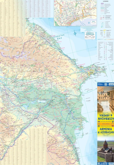 detail Armenia & Azerbaijan 1:450.000 mapa ITMB