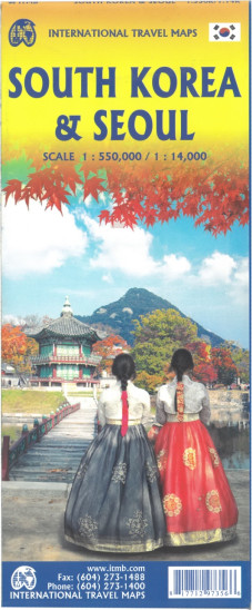 detail South Korea 1:550.000, Seoul 1:14.000 mapa ITMB