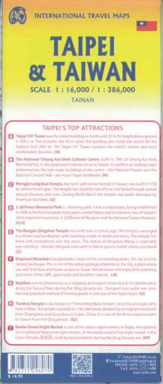 detail Taiwan 1:386.000, Taipei 1:16.000 mapa ITMB