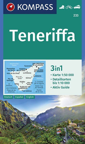 detail Tenerife 1:50t mapa KOMPASS #233