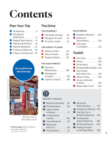 detail Route 66 průvodce 1st 2025 Lonely Planet