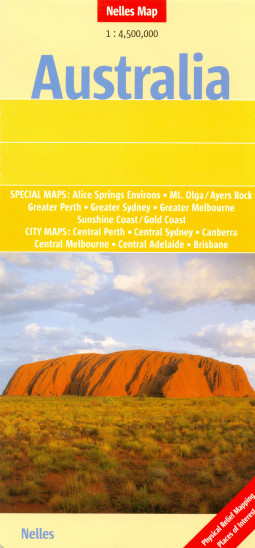 detail Austrálie (Australia) 1:4,5m mapa Nelles