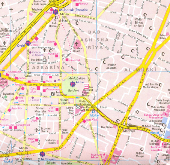 detail Egypt 1:2,5m mapa NELLES