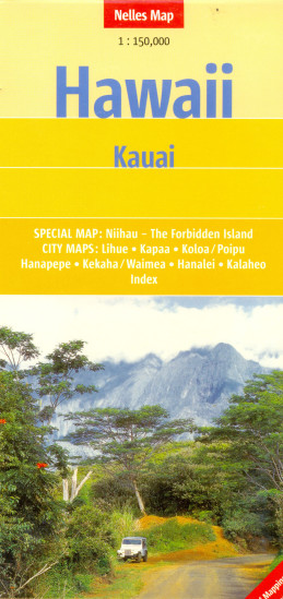 detail Havaj (Hawaii) - Kauai 1:150t mapa Nelles