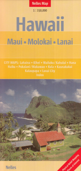 detail Havaj (Hawaii) - Maui 1:150t mapa Nelles