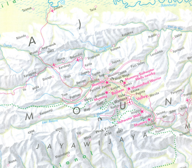 detail Indonésie (Indonesia) Papua Maluku 1:1,5m mapa Nelles