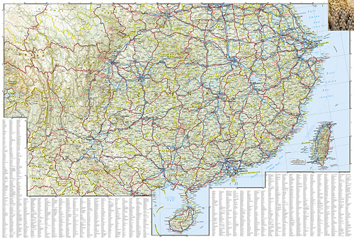 detail Čína Východ Adventure Map GPS komp. NGS