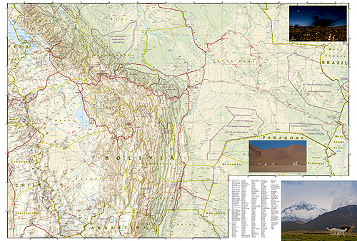 detail Bolívie Adventure Map GPS komp. NGS