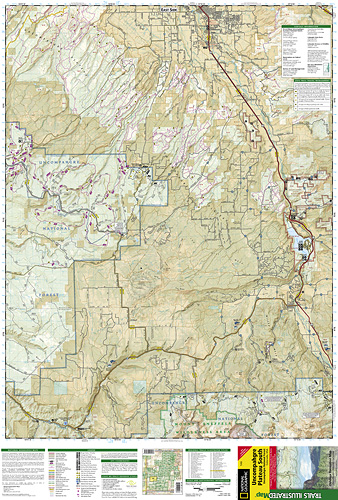 detail Uncompahgre Plateau Jih (Colorado) turistická mapa GPS komp. NGS